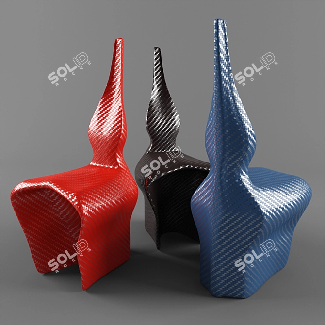 Sleek Vondom Chair 3D model image 1