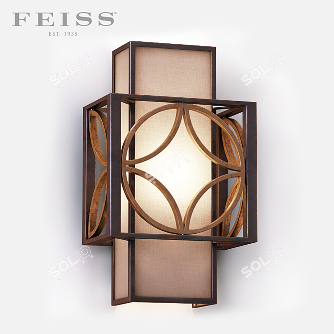 Feiss Remy 1 Light Sconce 3D model image 1