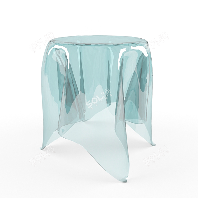 Sleek Glass Table 3D model image 1