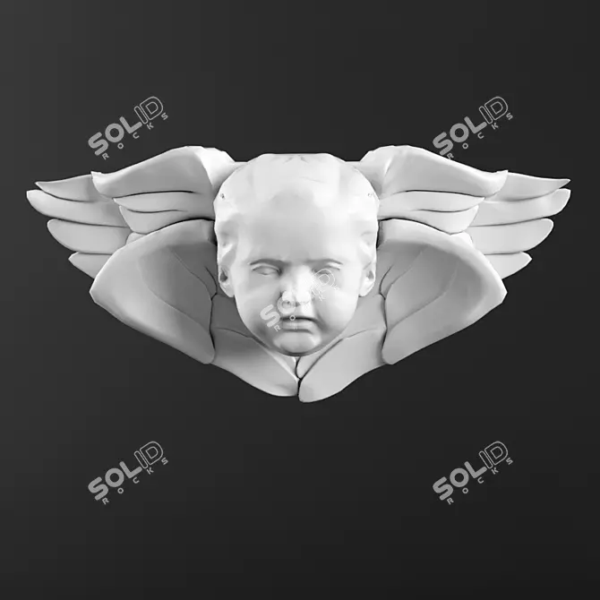 Handmade Angel Decoration 3D model image 1
