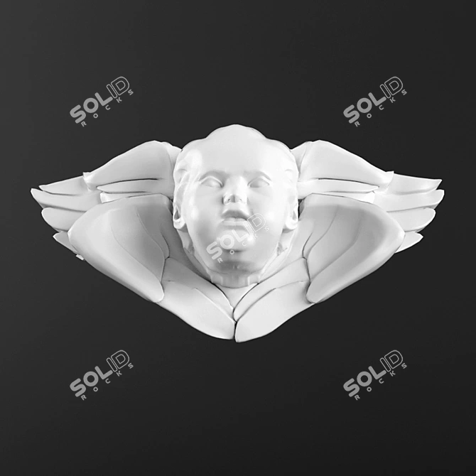 Handmade Angel Decoration 3D model image 2