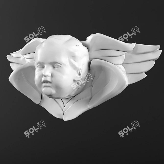 Handmade Angel Decoration 3D model image 3