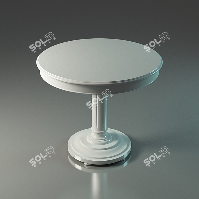 Elegant Round Table 3D model image 1