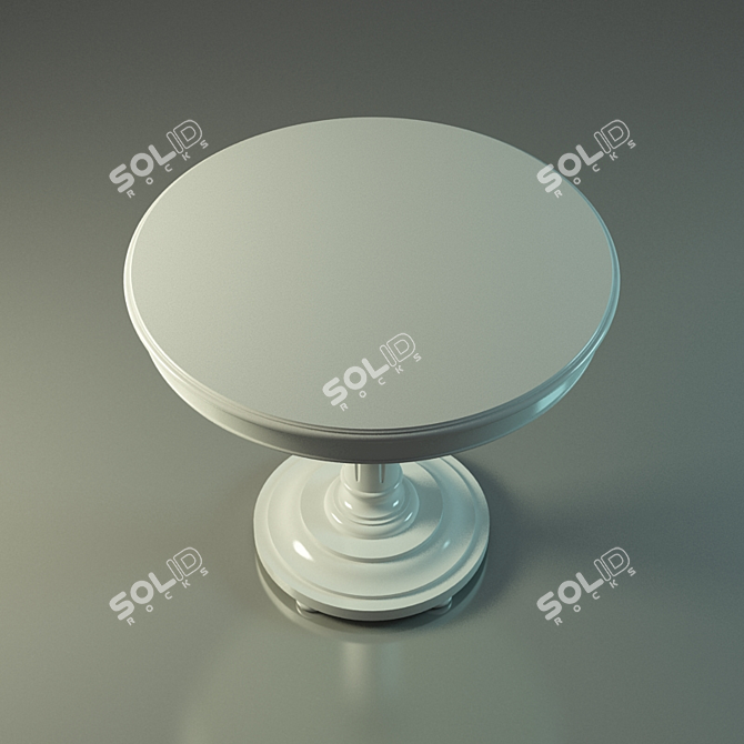 Elegant Round Table 3D model image 2