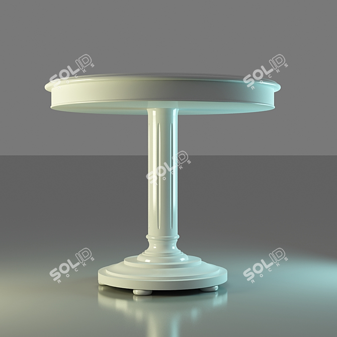 Elegant Round Table 3D model image 3