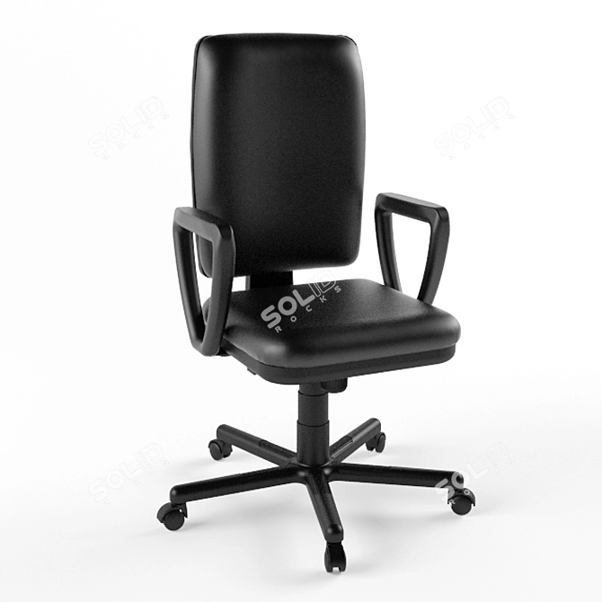 Black Jack Office Chair: Sleek Design & Comfort 3D model image 1