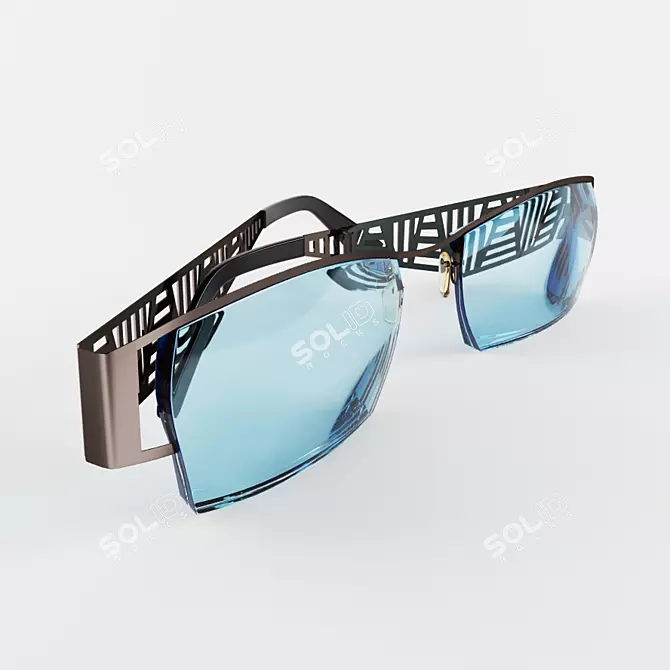 Elegant Eyewear Collection 3D model image 1