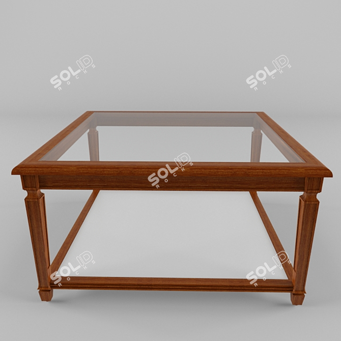 Spanish Genoveva Coffee Table 3D model image 1