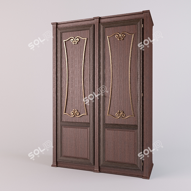 Royal Princess Wardrobe 3D model image 1