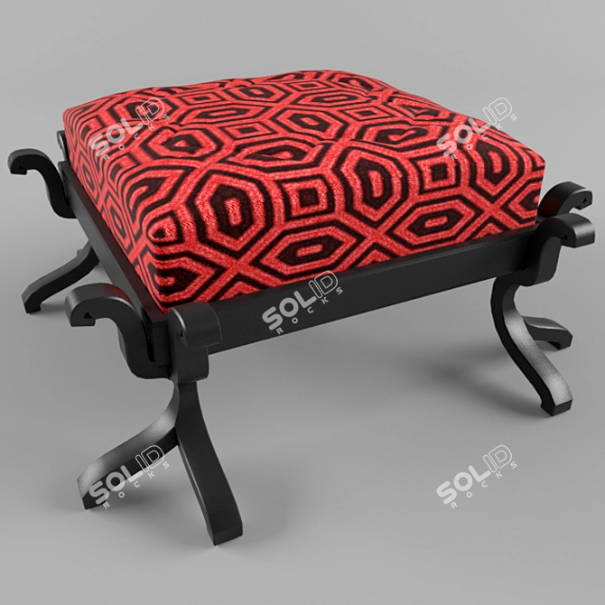 Japanese-Style Bench: Quality and Beauty 3D model image 1