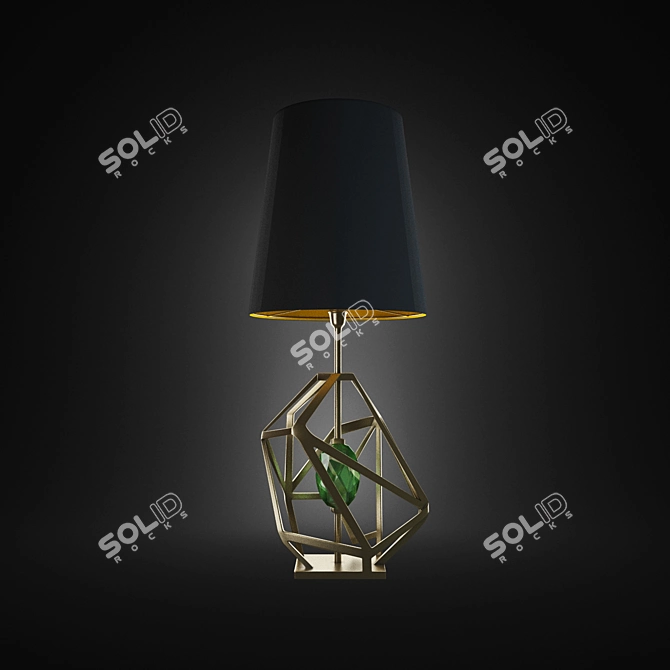 Gem Table Lamp: A Dazzling Delight 3D model image 2