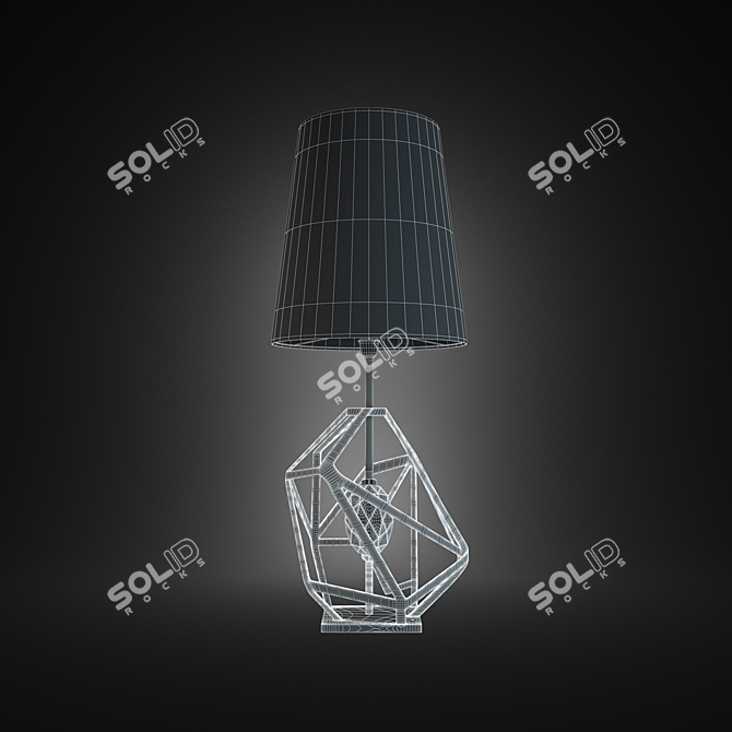 Gem Table Lamp: A Dazzling Delight 3D model image 3