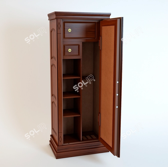 SecureLock Gun Safe 3D model image 2