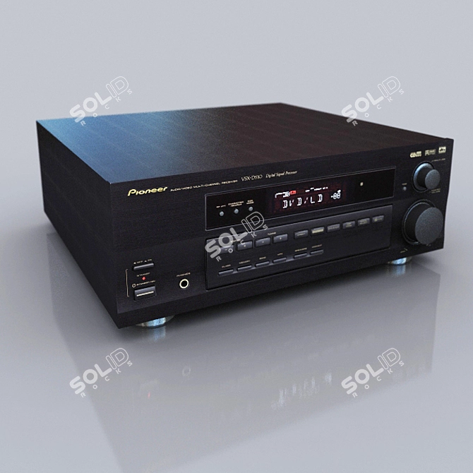 Pioneer VSX-D510 Receiver: Powerful Sound 3D model image 1