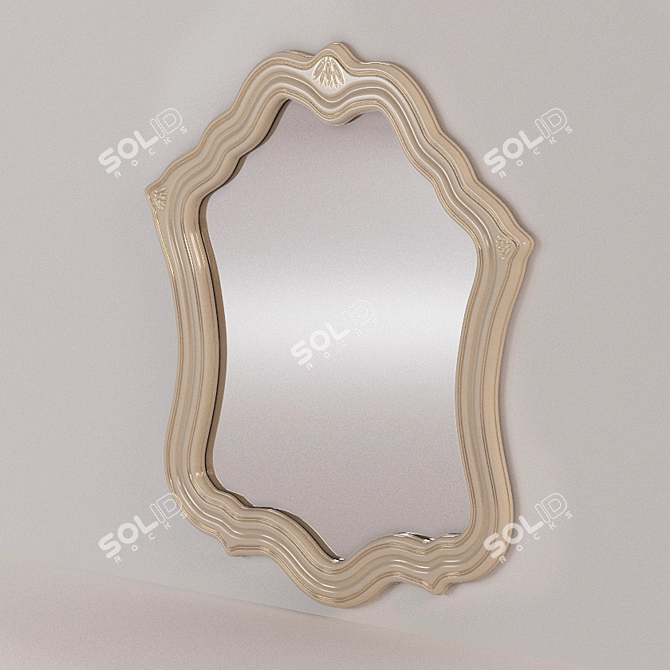 Title: Photo-Inspired Classic Mirror 3D model image 1