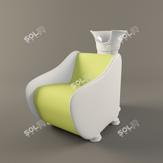 All-in-One Salon Chair 3D model image 2