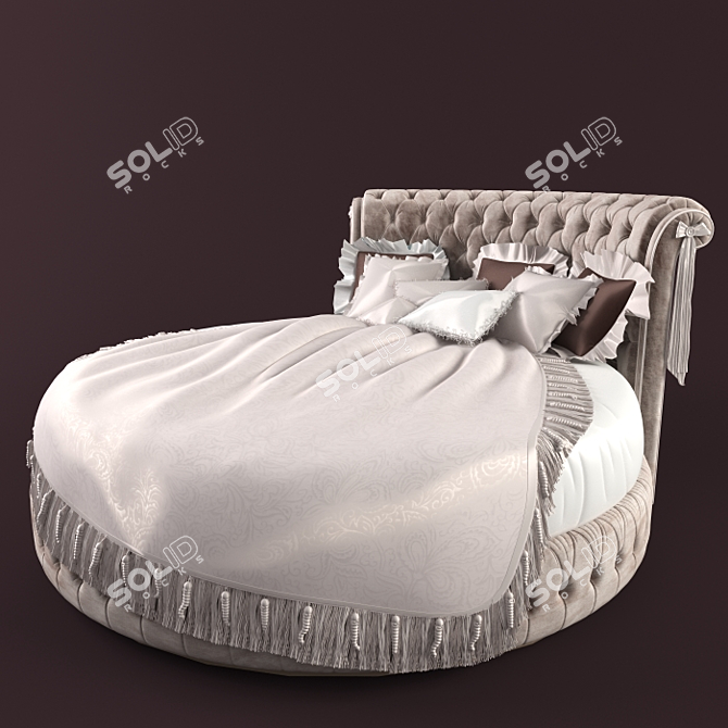 Ceppi Round Bed - Luxurious and Spacious 3D model image 1