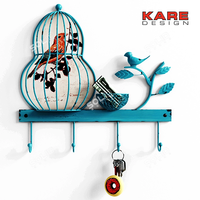 Elegant Birdcage for Stylish Spaces 3D model image 1