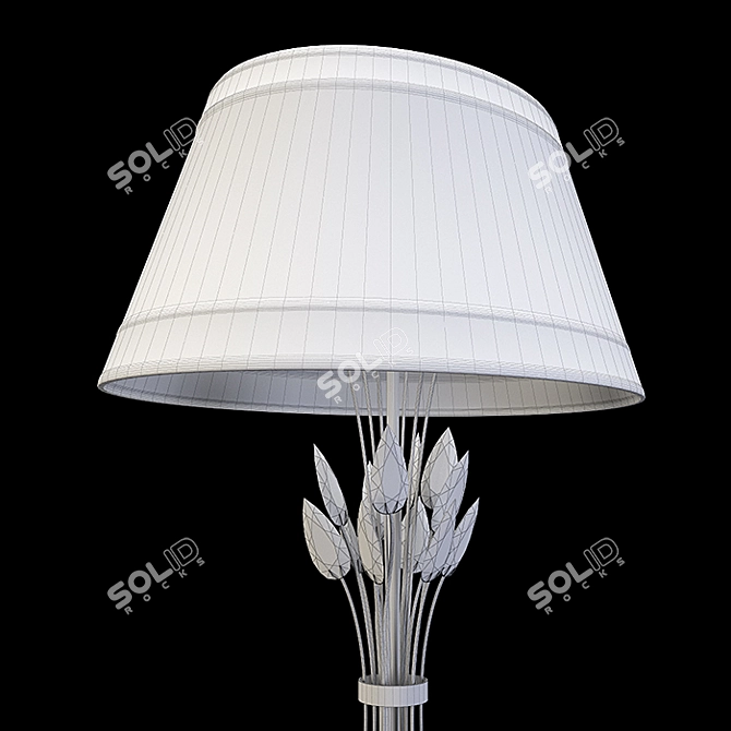 Elegant Crystal Floor Lamp 3D model image 3