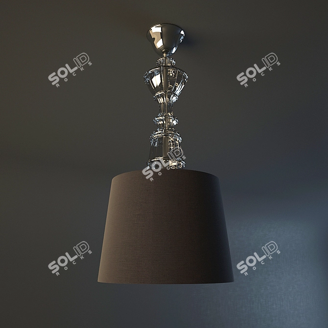 Muran Glass Pendant Light 3D model image 1