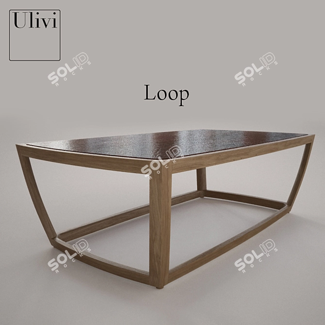 Ulivi Loop Coffee Table 3D model image 1