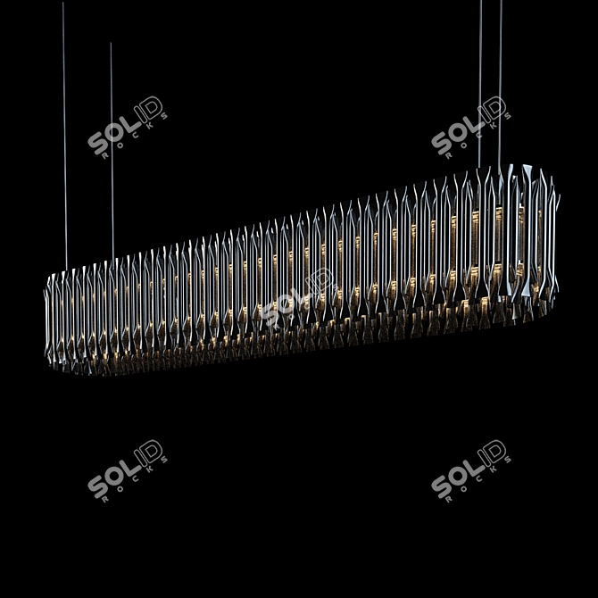 Elegant Matheny Pendant Lighting 3D model image 2