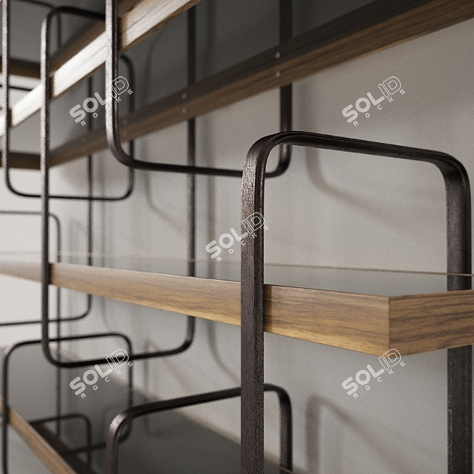 Italian Ulivi Harmony Bookshelf 3D model image 2