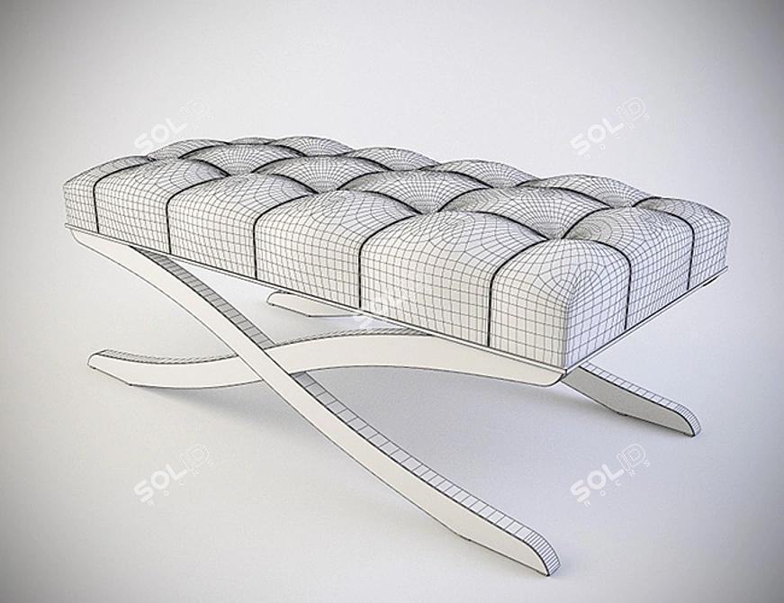 Luxury Xena Banquette by Christopher Guy 3D model image 2