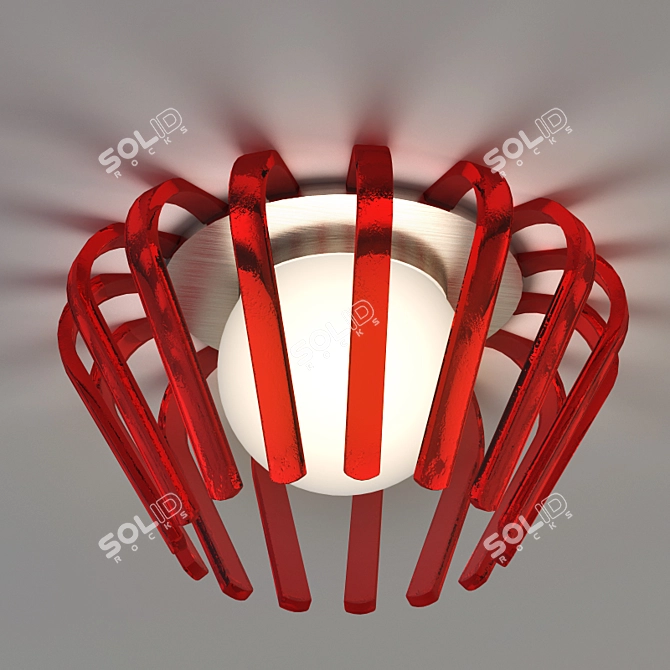 AV Mazzega Corolla Pendant Light 3D model image 1