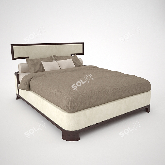 Baker Bed: Custom Size & Premium Mattress 3D model image 1