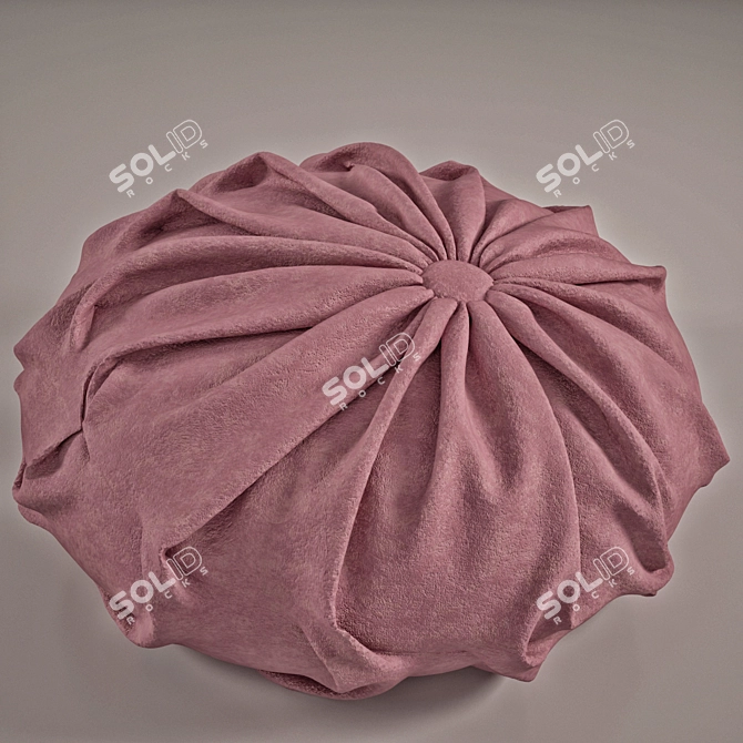 Cozy Round Cushion 3D model image 1