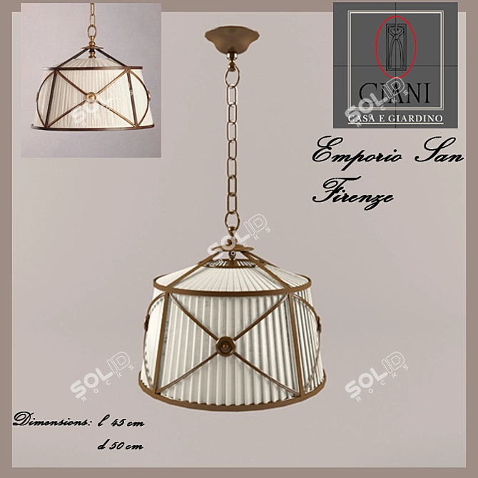 San Firenze Pendant Light 3D model image 1