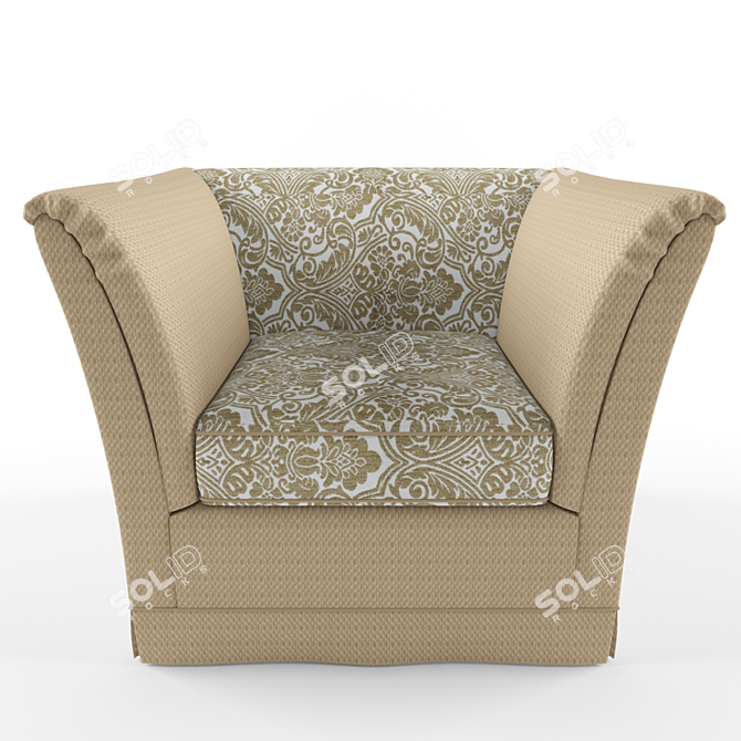 Elegant Versace Armchair 3D model image 1