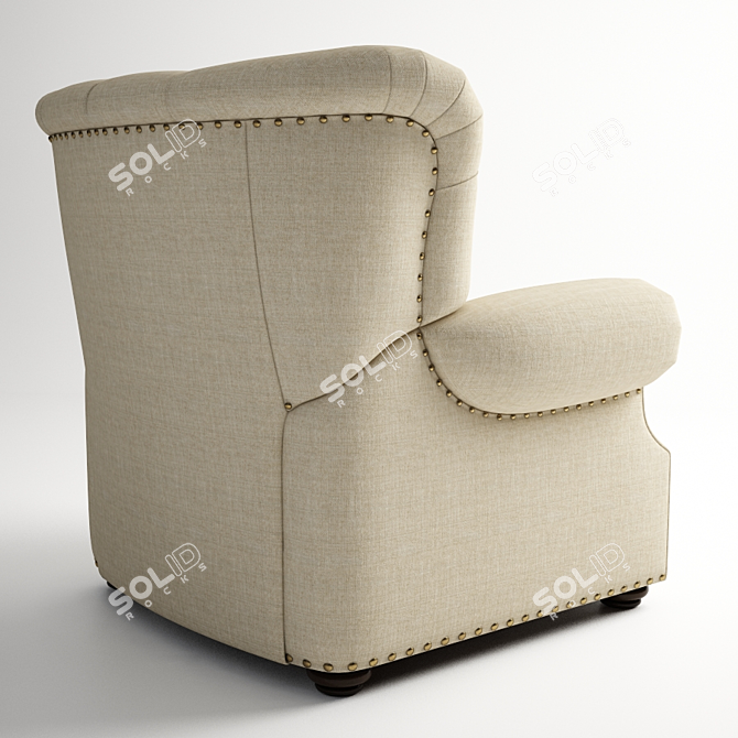 Rockford Recliner: Stylish Comfort 3D model image 2