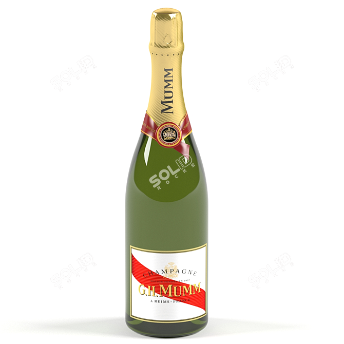 Mumm Cordon Rouge: Luxury Champagne 3D model image 1