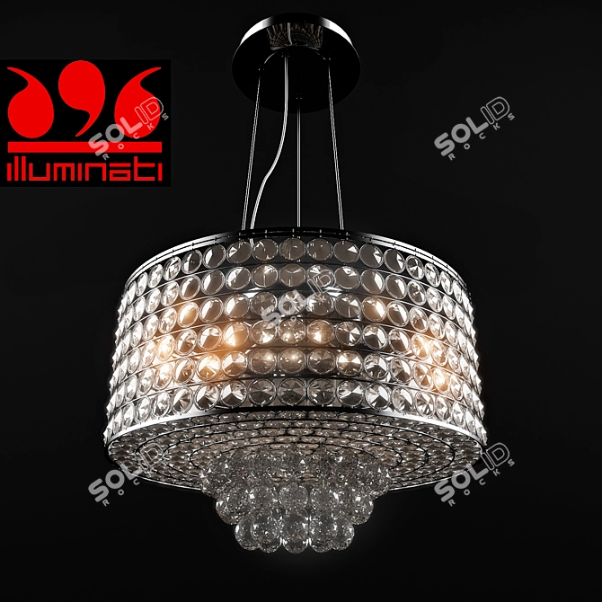 Mystic Glow Pendant Light 3D model image 1