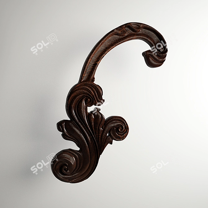  Carved Cover: Elegant Decorative Accent 3D model image 1