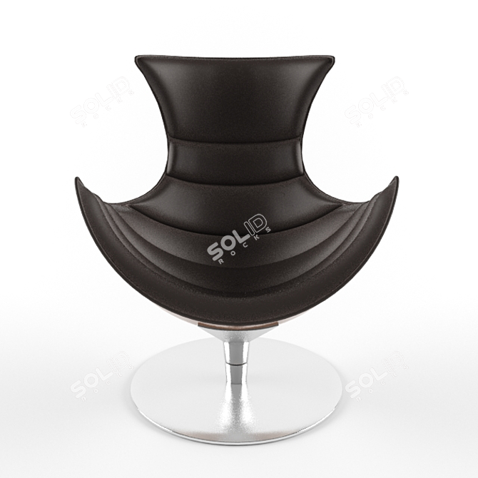 Luxe Lobster Lounge Chair 3D model image 3