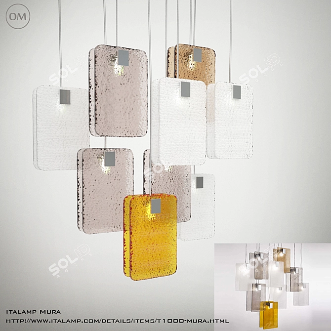 Italian Elegance: Mura Suspension 3D model image 1