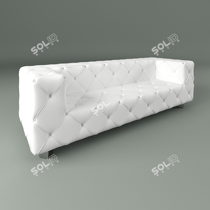 Title: Elegant White Sofa: Charlie Divani 3D model image 1