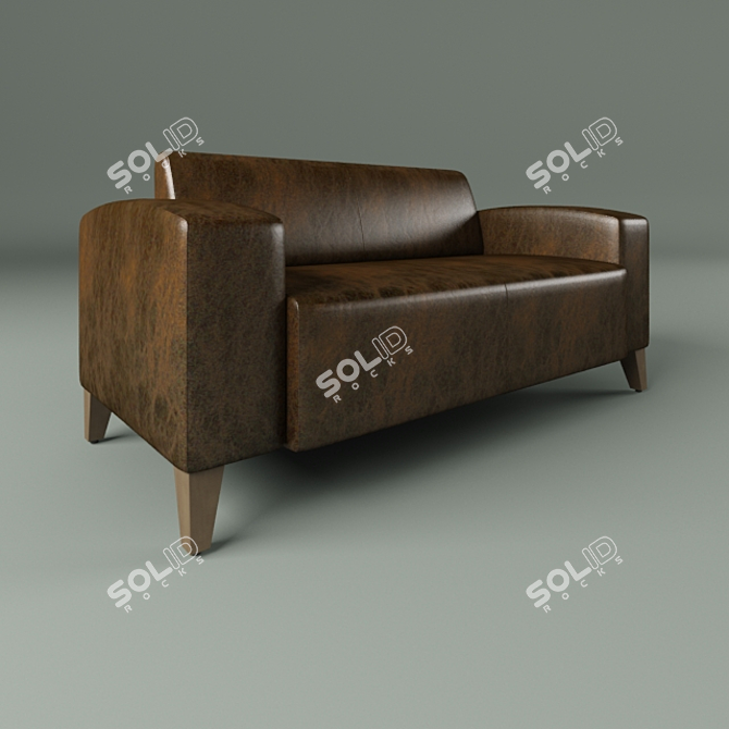 Sandalyeci Uno 2 - Modern Leather Chair 3D model image 1