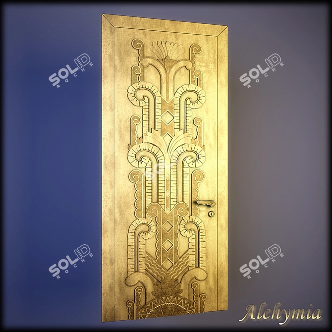 Alchymia: Elegant Door Solution 3D model image 1