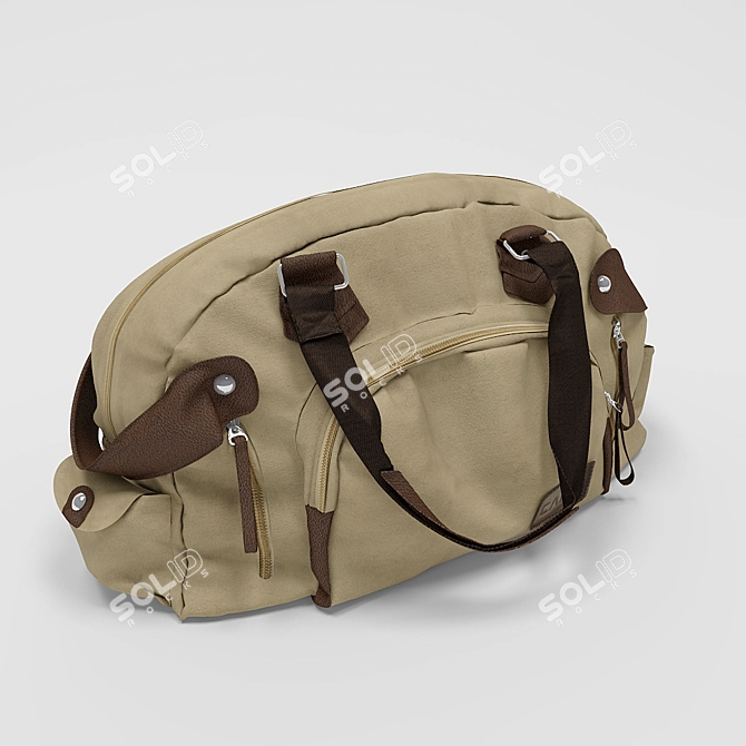 Leather Bag 3D model image 1