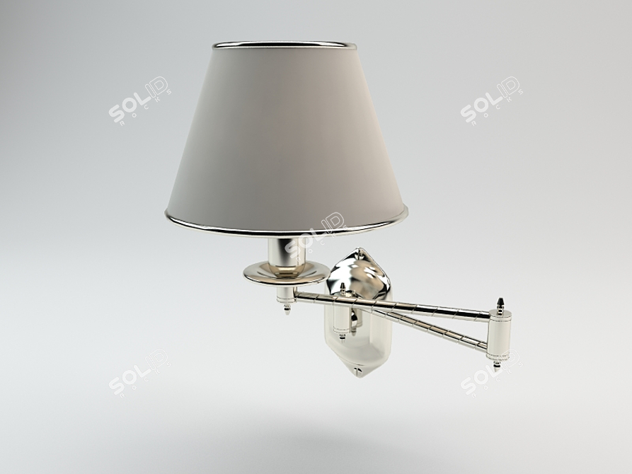 Sleek Geometry Sconce 3D model image 1