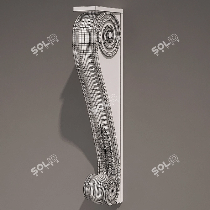 Timeless Elegance: Antique Bracket 3D model image 2