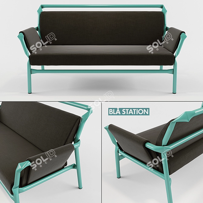 Blastation Superlink Sofa 3D model image 1