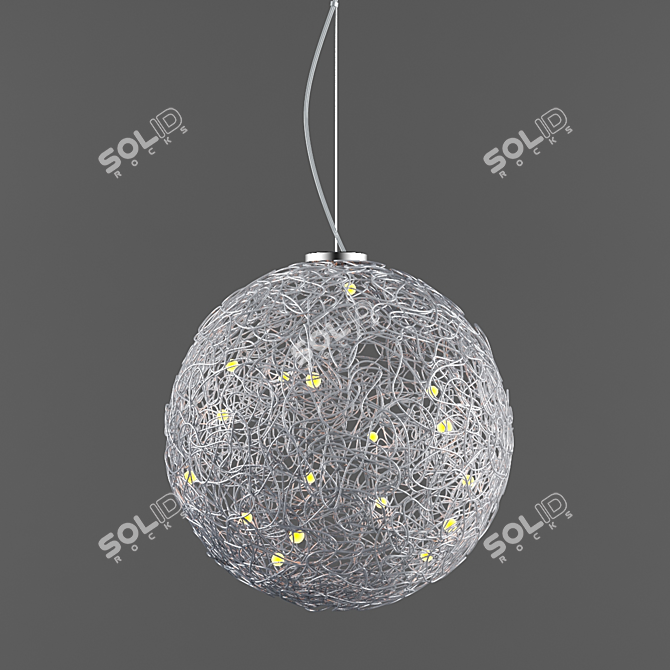 Massive Lyustora Pendant Light 3D model image 1