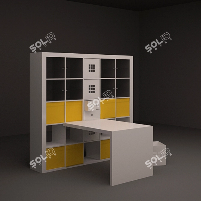 IKEA EXPEDIT Combo: Smart Storage Solution 3D model image 2