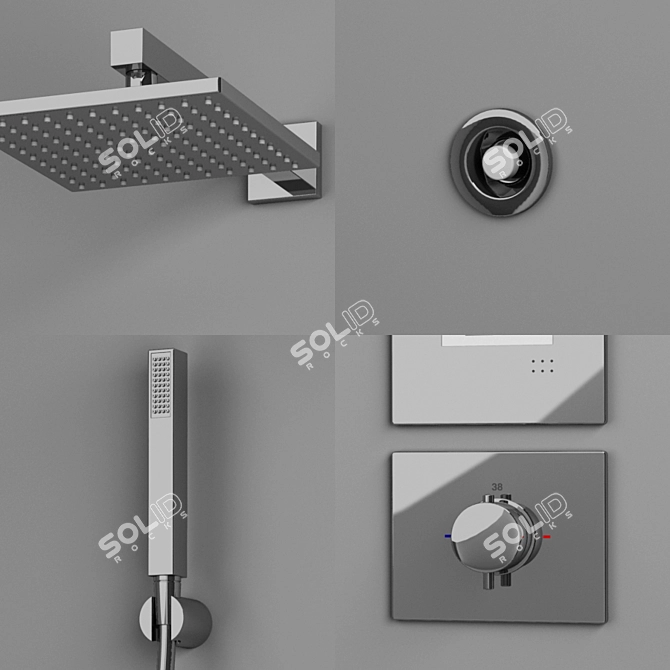 Ultimate Rainshower Bliss PSU1000E 3D model image 2