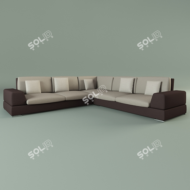 Albert & Shtein Deep Seating Sofa 3D model image 1